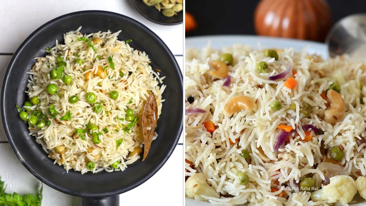 7-Step Guide to Cooking Veg Pulao with Mint and Peas