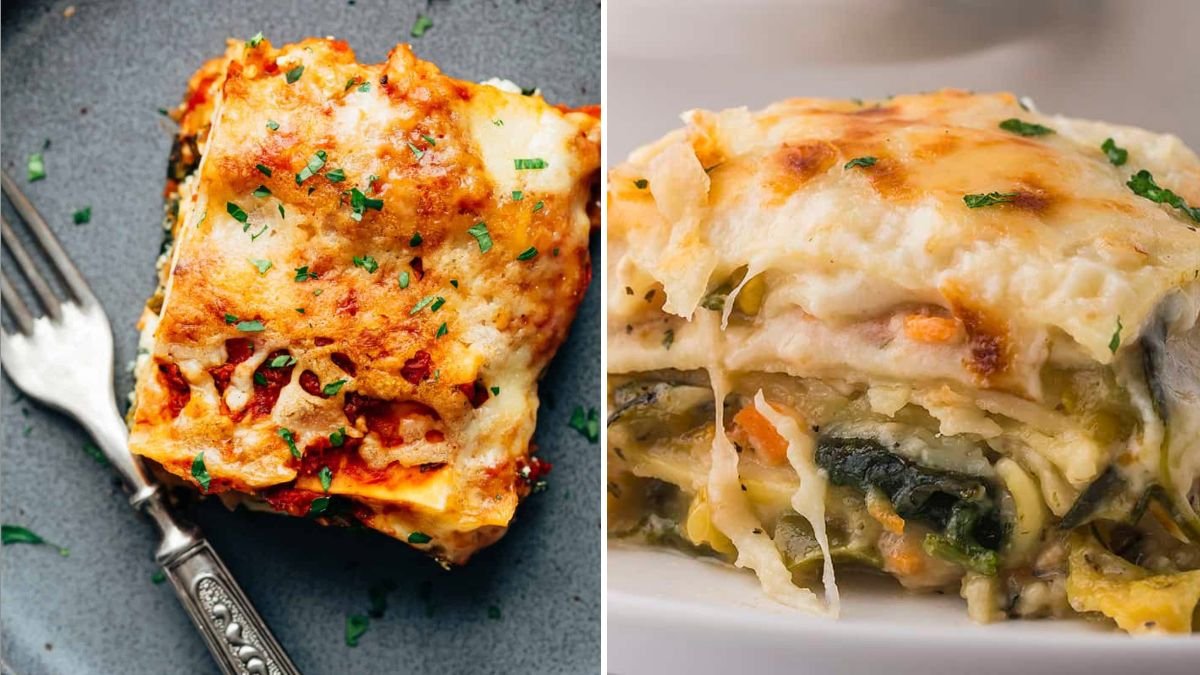 6 Easy Steps to Prepare Creepy Veg Lasagna with Spinach Layers