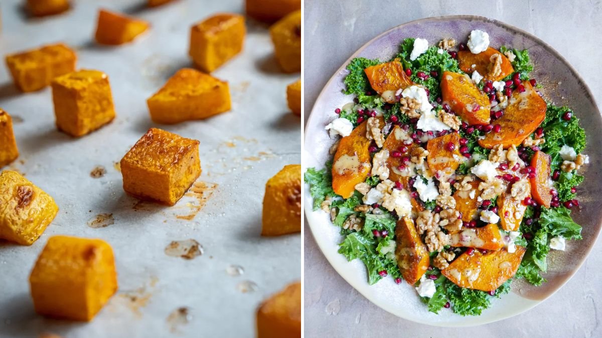 6 Easy Steps to Prepare Pumpkin and Kale Salad for Halloween