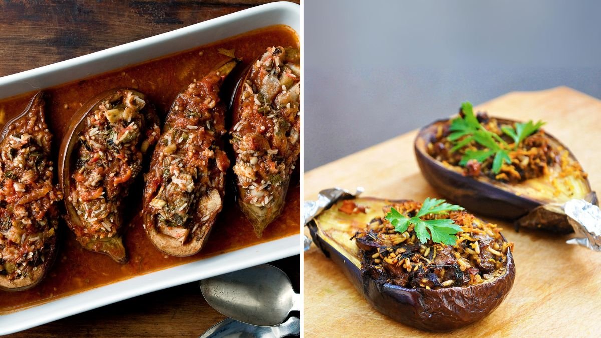 7-Step Recipe for Spooky Stuffed Eggplants with Herb Rice