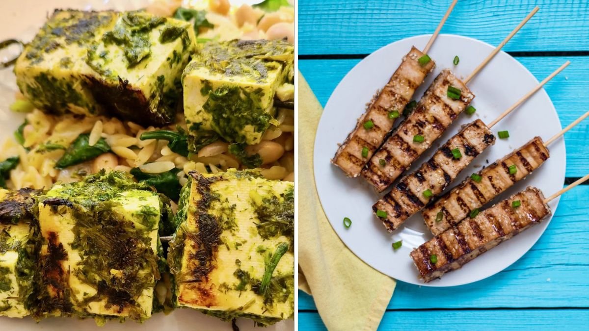 7-Step Recipe for Haunted Tofu Skewers with Herb Dip